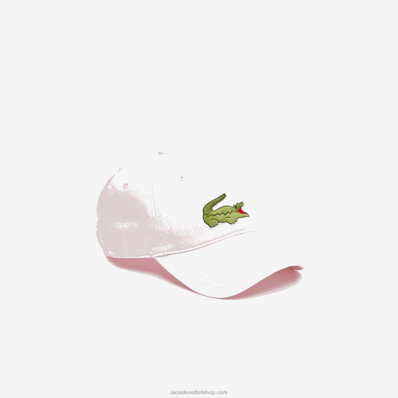 moški Lacoste svetlo roza t03 nastavljiva kapica iz keperja iz organskega bombaža P20DL2267
