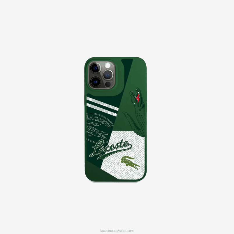 moški Lacoste vert 132 b01 ovitek za iphone 14 pro s patchwork potiskom P20DL2217
