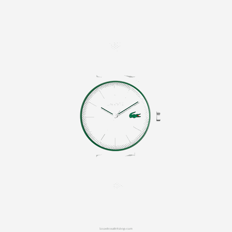 moški Lacoste bela 000 12.12 bela ura s silikonskim paščkom P20DL2203