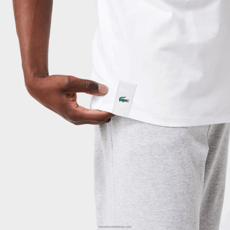 moški Lacoste bela 001 bombažni brezrokavnik 3 kom P20DL1360
