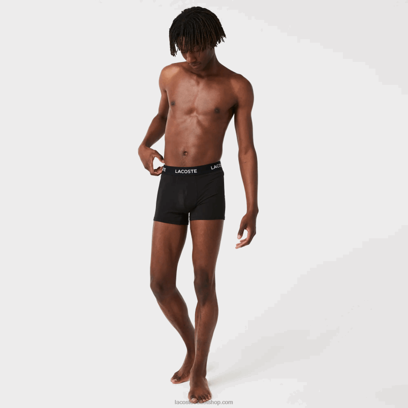 moški Lacoste črna 031 prtljažnik iz mikrovlaken 3 kom P20DL1461