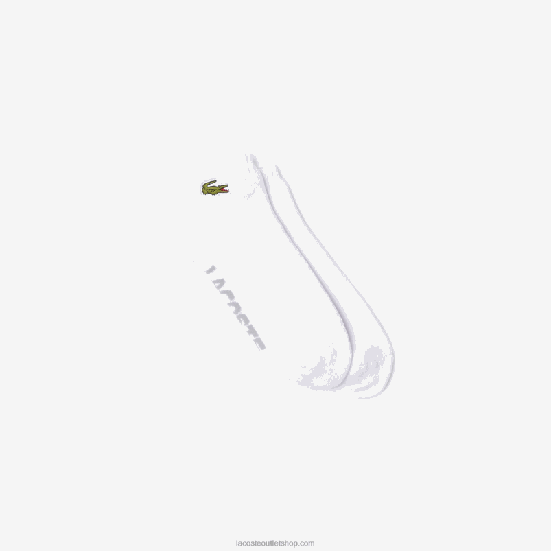 moški Lacoste bela siva chine g8k nizke raztegljive bombažne nogavice športne znamke P20DL1674