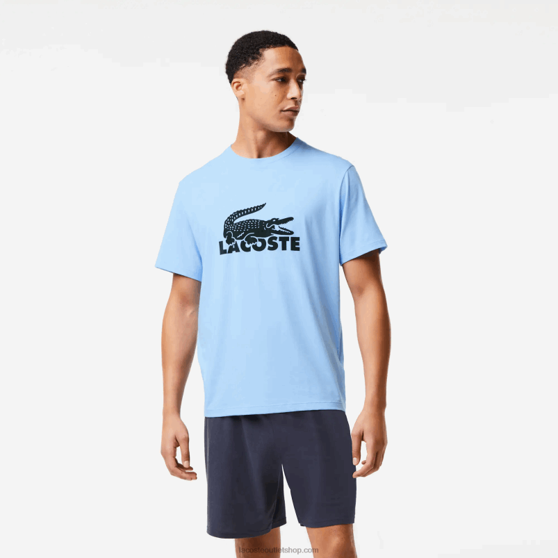 moški Lacoste modra kaki zelena temno siva 8z0 komplet kratke pižame z žametnim logotipom P20DL1622