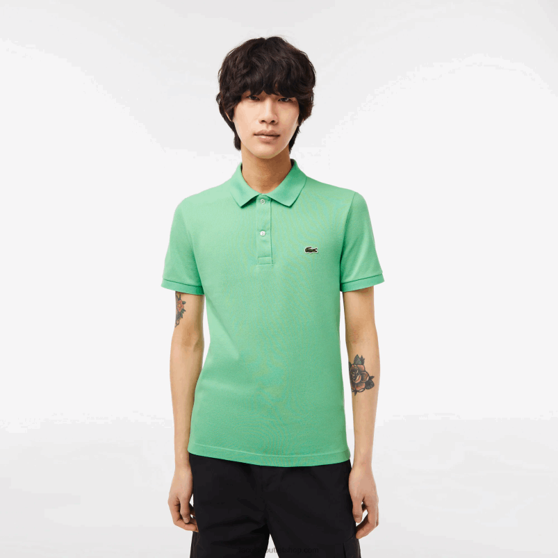 moški Lacoste zelena ttf original l.12.12 slim fit polo P20DL218