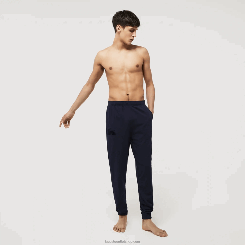 moški Lacoste mornarsko modra 423 salonarji iz bombažnega flisa P20DL1477