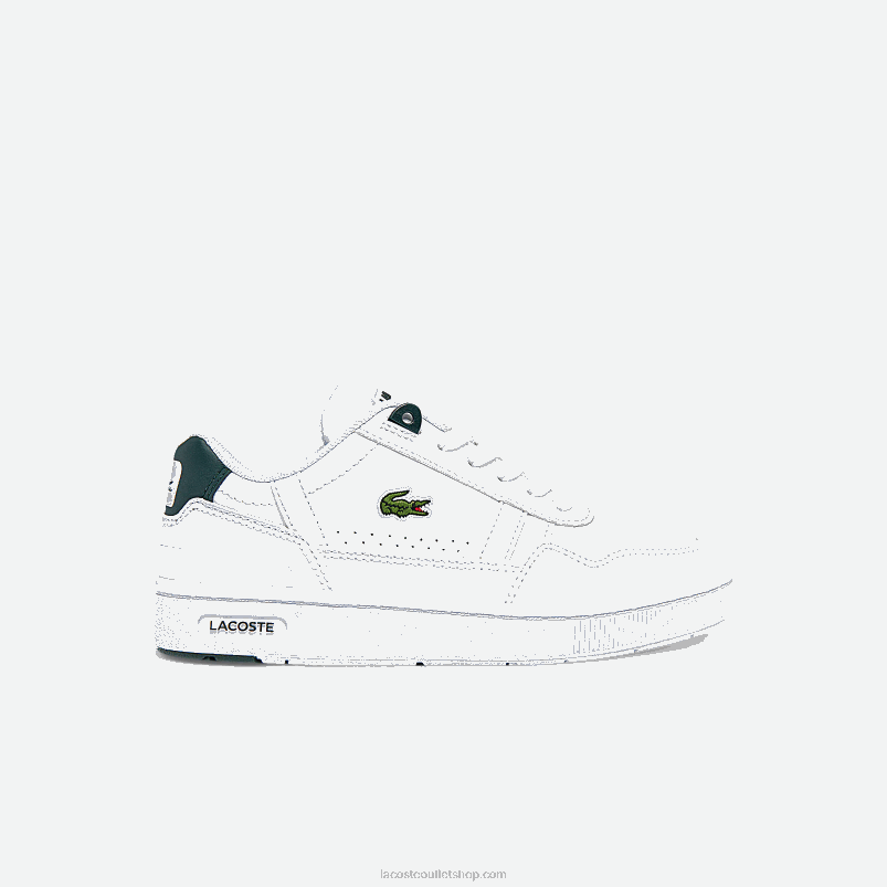 otroci Lacoste bela in temno zelena 1r5 t-clip sintetične superge P20DL3115