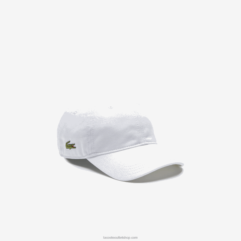 otroci Lacoste bela 001 kapa iz masivnega gabardina P20DL2277