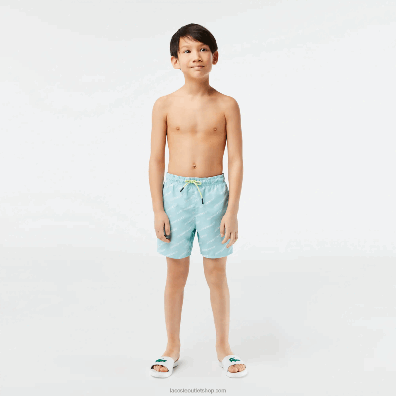 fantje Lacoste mint lgf potiskane kopalke iz recikliranega poliestra P20DL3108