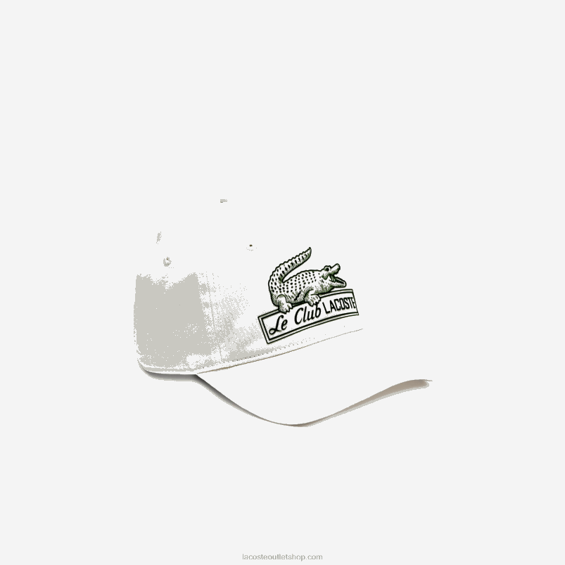 ženske Lacoste bela 70v vintage kapica s krokodilom P20DL2897