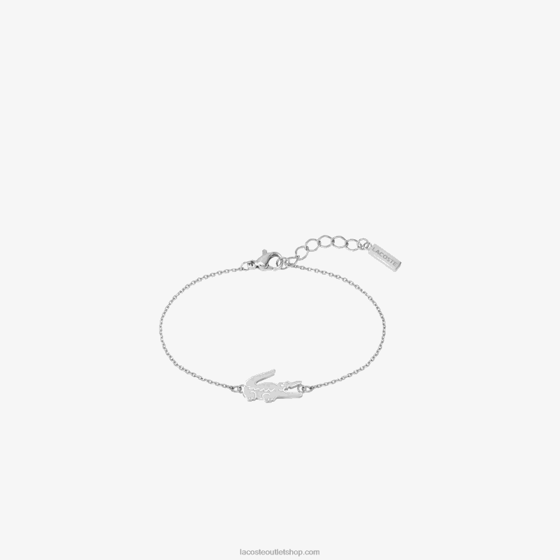 ženske Lacoste srebrna 045 krokodil zapestnica P20DL2902