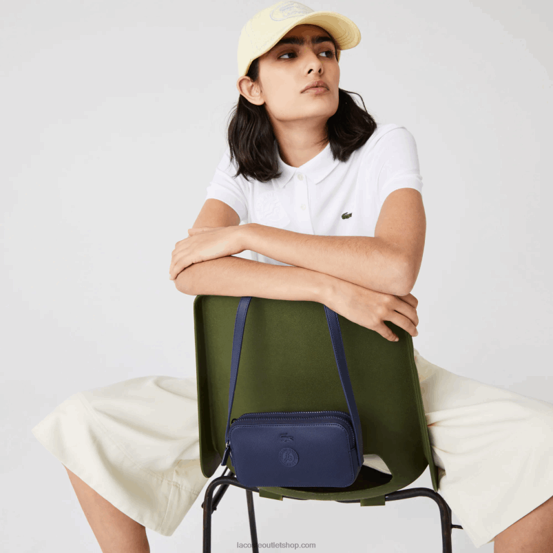 ženske Lacoste 21 torbica za pametni telefon francoske odprte izdaje z naramnico in zadrgo P20DL2844