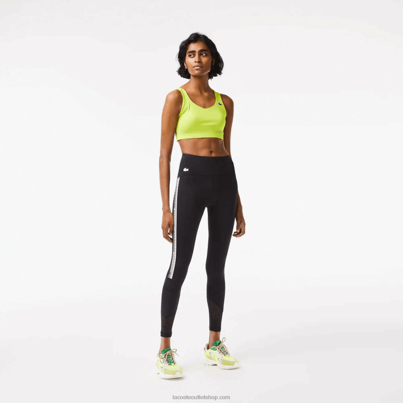 ženske Lacoste črna 8vm pajkice s športnim logotipom P20DL2402